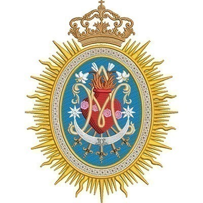 Matriz de matriz Matriz De Bordado Medalha Mariana Mater Misericordiae 2