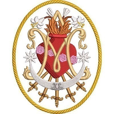 Matriz de matriz Matriz De Bordado Medalha Mariana Mater Misericordiae 5