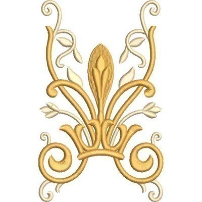 Matriz de matriz Matriz De Bordado Coroa Adornada