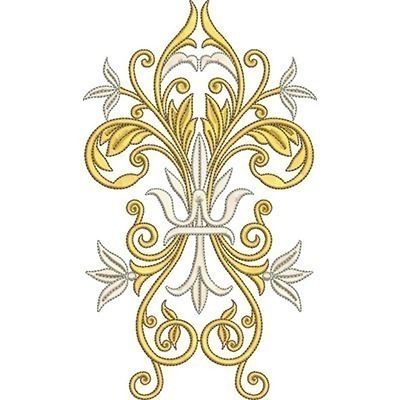 Matriz de matriz Matriz De Bordado Arabescos Decorados 25 Cm