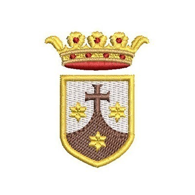 Matriz de matriz Matriz De Bordado Brasão Carmelitas Pequeno