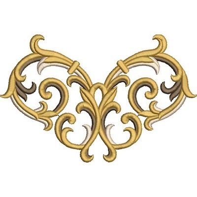 Matriz de matriz Matriz De Bordado Volutas 2