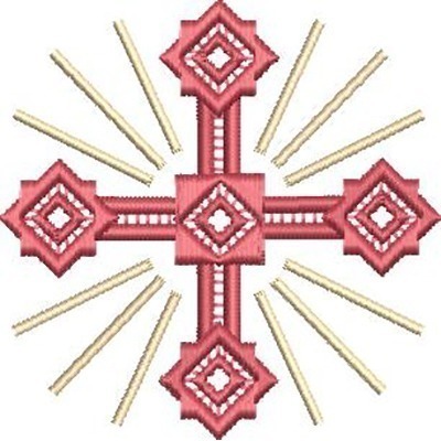 Matriz de matriz Matriz De Bordado Cruz Decorada 229