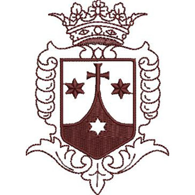 Matriz de matriz Matriz De Bordado Escudo Carmelitas Descalças 4