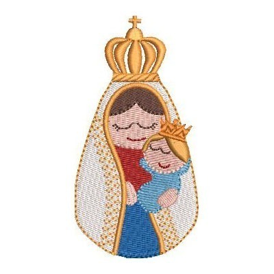 Matriz de matriz Matriz De Bordado Nossa Senhora De Nazaré Cute 2