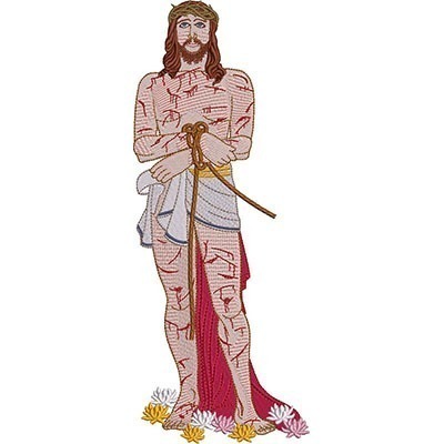 Matriz de matriz Matriz De Bordado Santo Cristo Dos Milagres 2