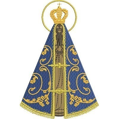 Matriz de matriz Matriz De Bordado Nossa Senhora Aparecida 15 Cm