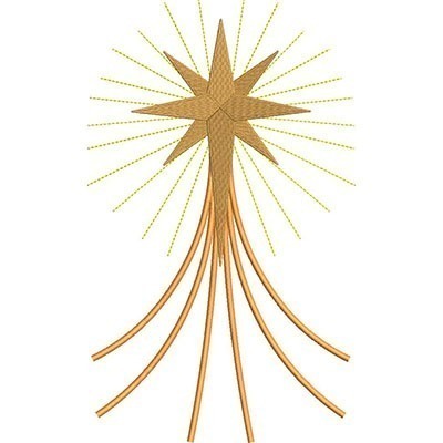 Matriz de matriz Matriz De Bordado Estrela De Belém 2