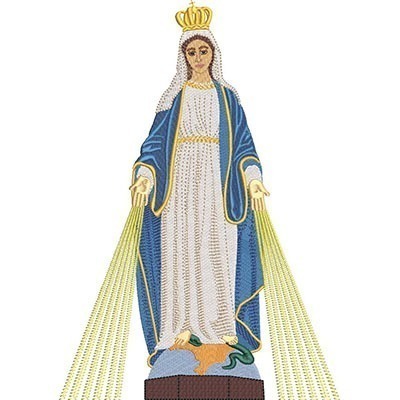 Matriz de matriz Matriz De Bordado Nossa Senhora Das Graças 25 Cm