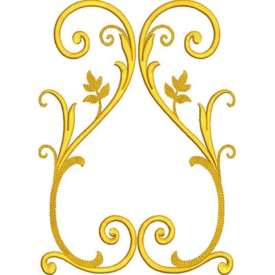 Matriz de matriz Matriz De Bordado Arabescos Dourados 45