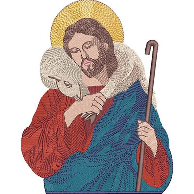 Matriz de matriz Matriz De Bordado Jesus Bom Pastor Busto
