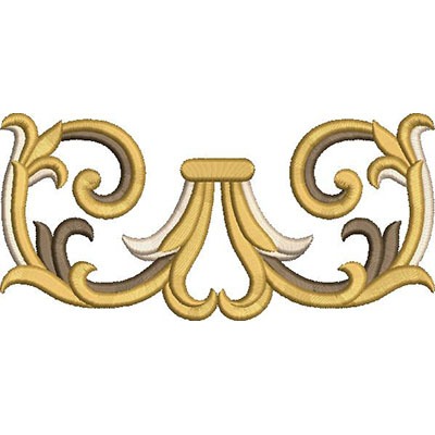 Matriz de matriz Matriz De Bordado Volutas Simples