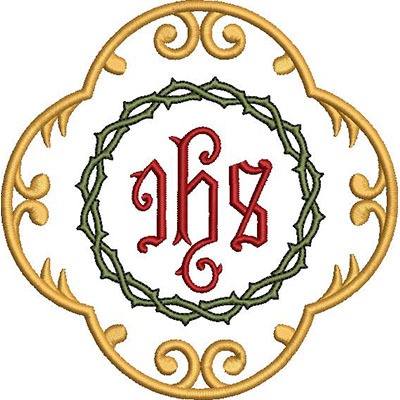 Matriz de matriz Matriz De Bordado Moldura Jhs Com Coroa 2