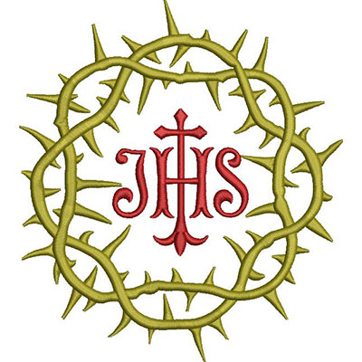 Matriz de matriz Matriz De Bordado Coroa De Espinhos Com Jhs