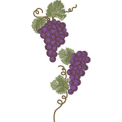 Matriz de matriz Matriz De Bordado Cachos De Uvas