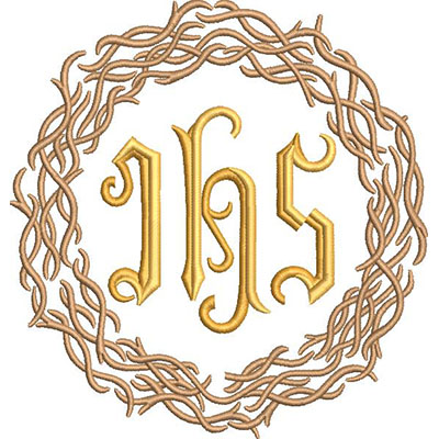 Matriz de matriz Matriz De Bordado Coroa De Espinhos Com Jhs 5