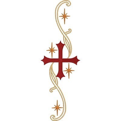 Matriz de matriz Matriz De Bordado Cruz Decorada 249