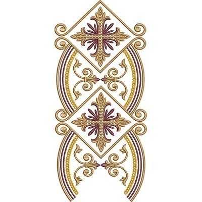 Matriz de matriz Matriz De Bordado Cruz Decorada Para Repetição 2