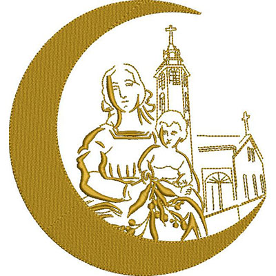 Matriz de matriz Matriz De Bordado Paróquia Nossa Senhora