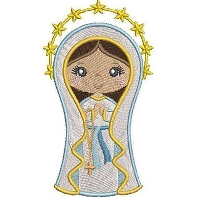 Matriz de matriz Matriz De Bordado Nossa Senhora De Lourdes Cute