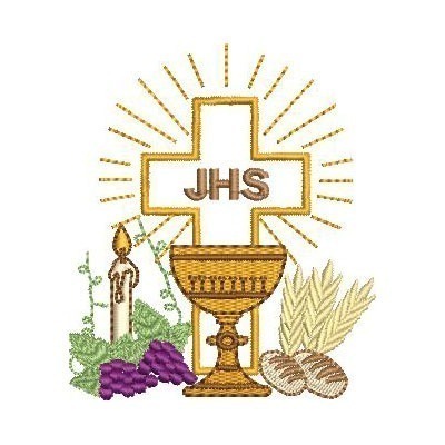 Matriz de matriz Matriz De Bordado Cálice Com Trigo E Uvas Eucaristia 6