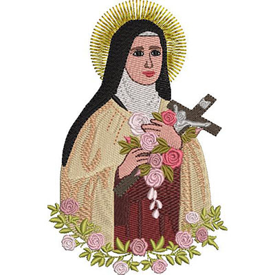 Matriz de matriz Matriz De Bordado Santa Teresinha Do Menino Jesus 1