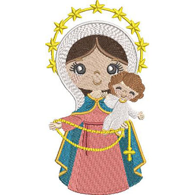 Matriz de matriz Matriz De Bordado Nossa Senhora Do Rosário Cute 2