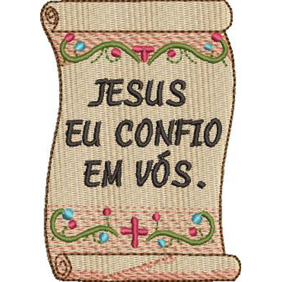Matriz de matriz Matriz De Bordado Jesus Confio Em Vós  Faustina