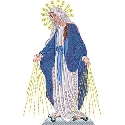 Matriz de matriz Matriz De Bordado Nossa Senhora Das Graças 22 Cm