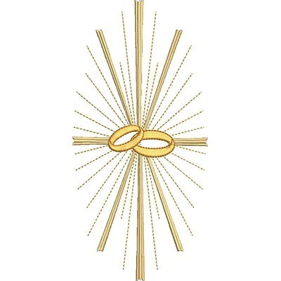 Matriz de matriz Matriz De Bordado Alianças 24 Cm