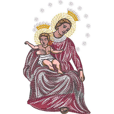 Matriz de matriz Matriz De Bordado Nossa Senhora Do Rosário De Pompéia 2