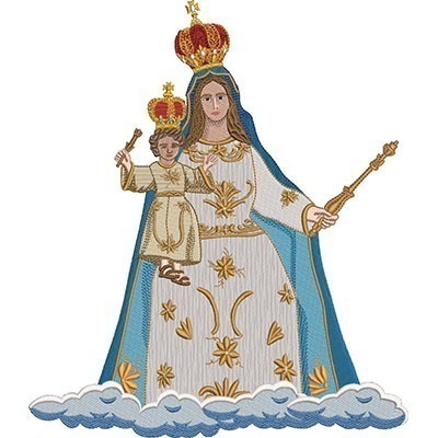 Matriz de matriz Matriz De Bordado Nossa Senhora Da Gloria 30 Cm