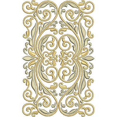 Matriz de matriz Matriz De Bordado Arabescos Dourados 43
