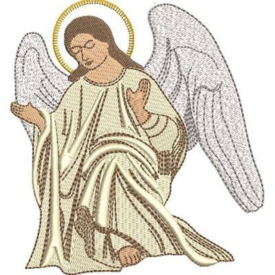 Matriz de matriz Matriz De Bordado Anjo Ressurreição 13 Cm 2