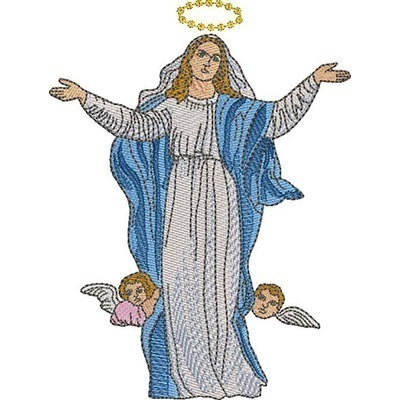 Matriz de matriz Matriz De Bordado Nossa Senhora Dos Anjos 18 Cm