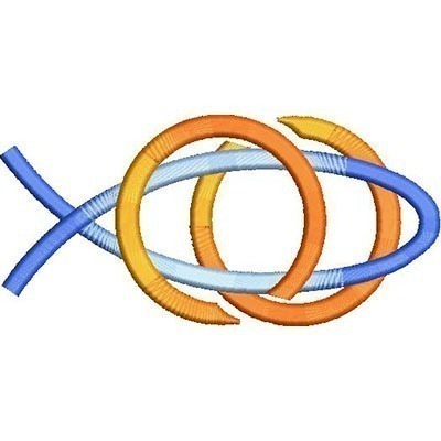 Matriz de matriz Matriz De Bordado Peixes Com Degradê
