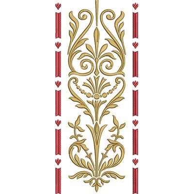 Matriz de matriz Matriz De Bordado Barrado Para Repetição Com 35 Cm 2