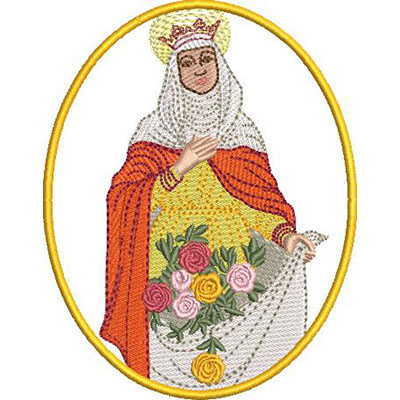 Matriz de matriz Matriz De Bordado Medalha De Santa Isabel