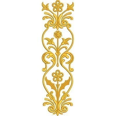 Matriz de matriz Matriz De Bordado Arabescos Dourados 55