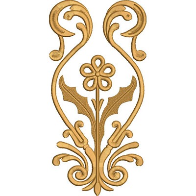 Matriz de matriz Matriz De Bordado Arabescos Dourados 52