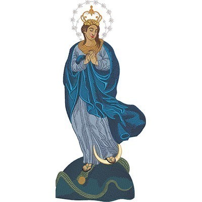 Matriz de matriz Matriz De Bordado Nossa Senhora Imaculada Conceição 36 Cm