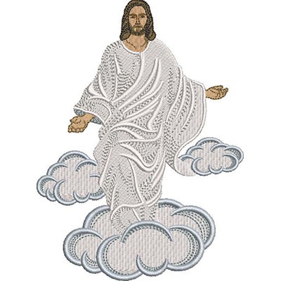 Matriz de matriz Matriz De Bordado Jesus Ressuscitado 18 Cm 2