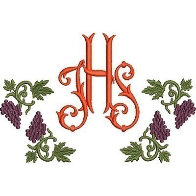 Matriz de matriz Matriz De Bordado Jhs Decorado Com Uvas