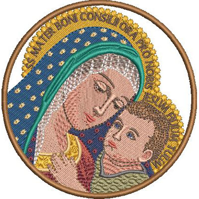 Matriz de matriz Matriz De Bordado Medalha Nossa Senhora Do Bom Conselho 2