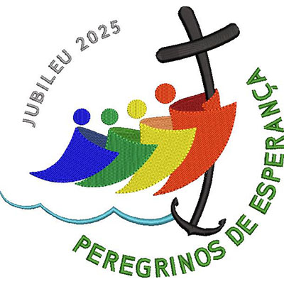 Matriz de matriz Matriz De Bordado Peregrinos De Esperança Jubileu 2025