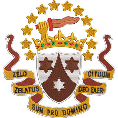 Matriz de matriz Matriz De Bordado Escudo Carmelitas Descalças Grande 2