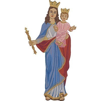 Matriz de matriz Matriz De Bordado Nossa Senhora Auxiliadora 32 Cm