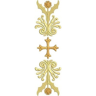 Matriz de matriz Matriz De Bordado Arabesco Com Cruz 27 Cm