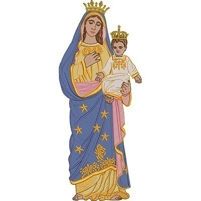 Matriz de matriz Matriz De Bordado Nossa Senhora Da Vitória 34 Cm