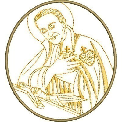 Matriz de matriz Matriz De Bordado Medalha São Paulo Da Cruz 4